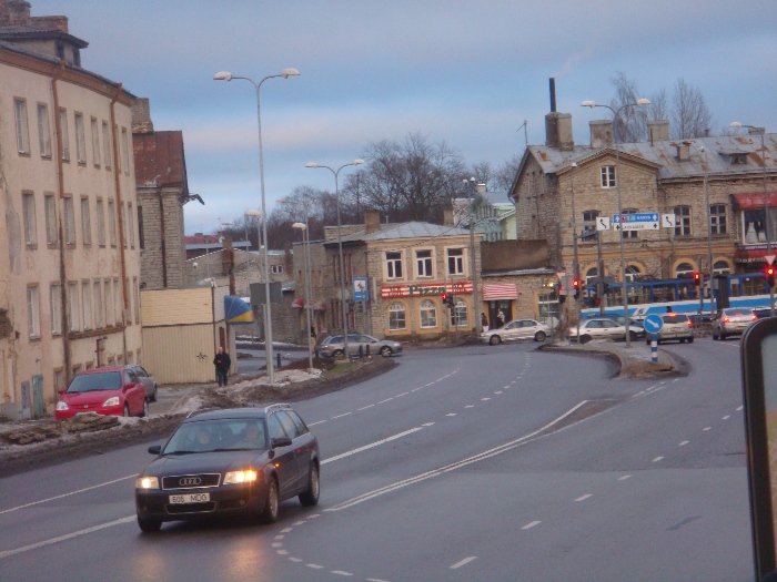 Tallin  uma cidade com amplas avenidas
