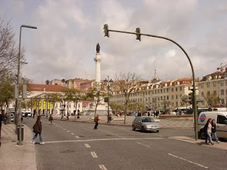 Foto da Praa do Rossio em Lisboa