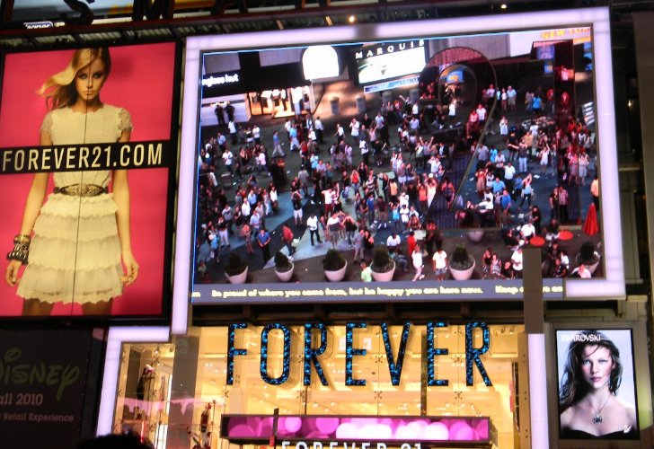 Telo da Forever 21 na Times Square